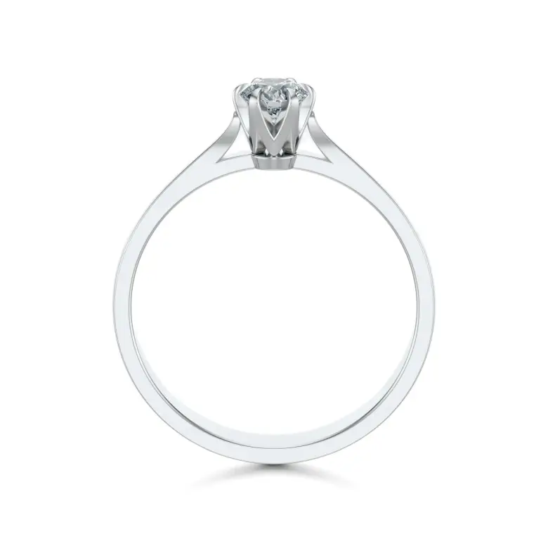 Pierścionek zaręczynowy z brylantem